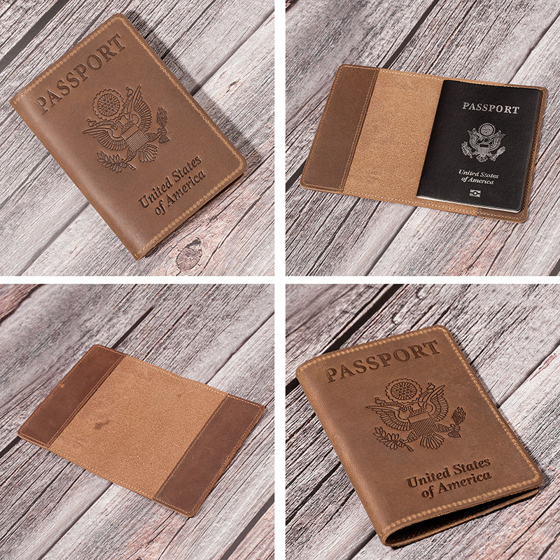 American Passport Cover - Cowhide