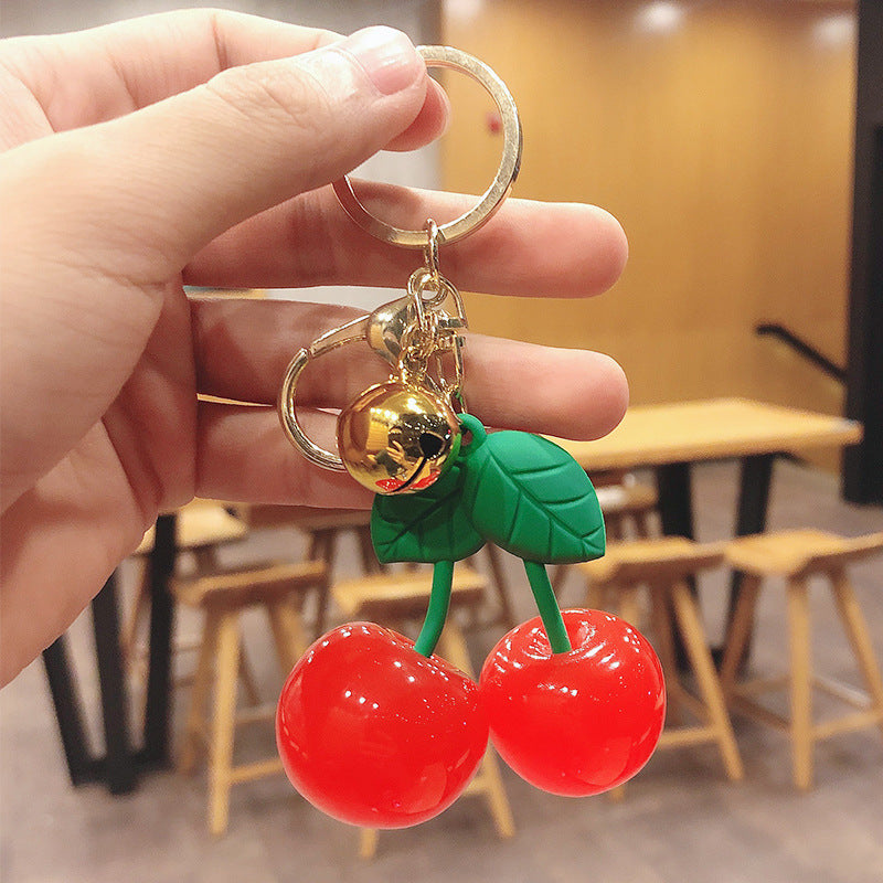 Fruit Cherry Acrylic Keychain - Pendant Car Key Chain - Pendant Small Gift