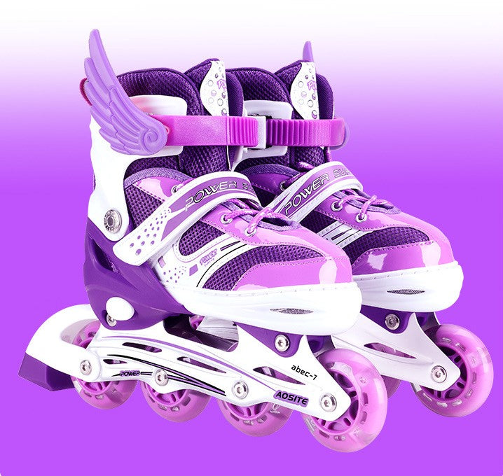 Skates Adjustable Inline Skates - for Kids and Youth - with Full Light Up Wheels Outdoor Roller Blades Skates - for Girls and Boys Beginner