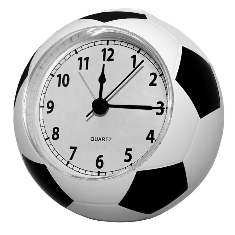 Football Desk Clock - Student Silent Alarm Clock - Home Desktop Cute Children Cartoon Fun Time English Clock