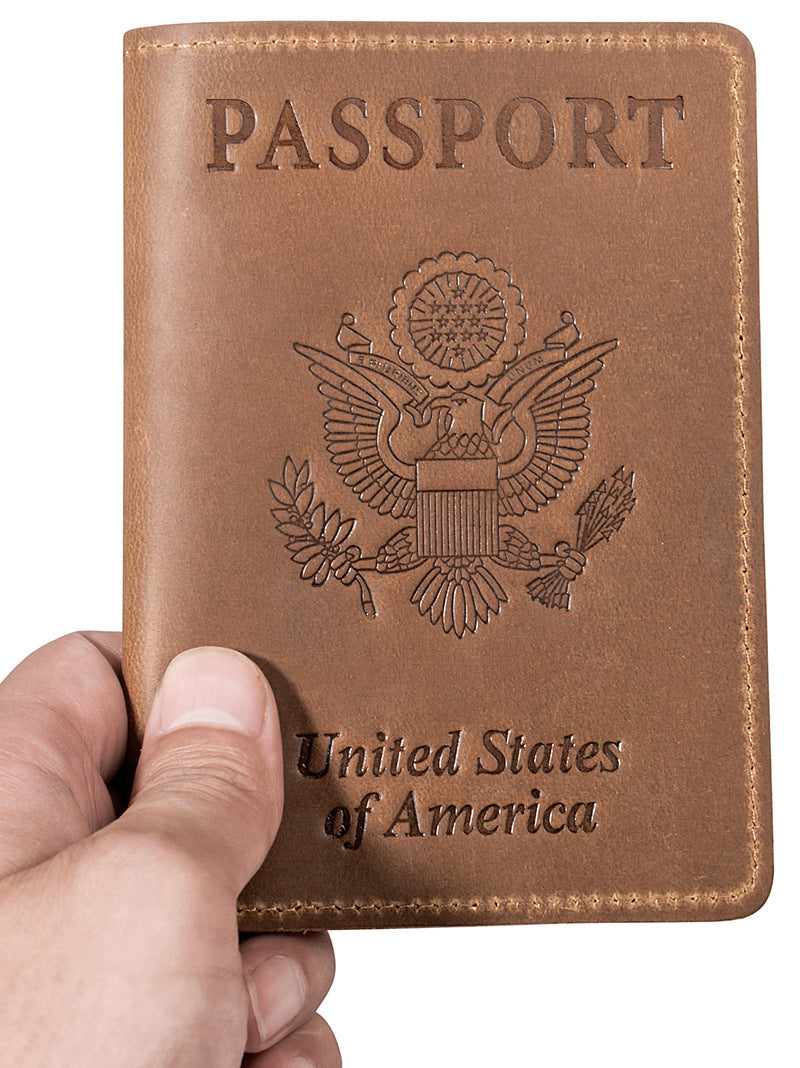 American Passport Cover - Cowhide