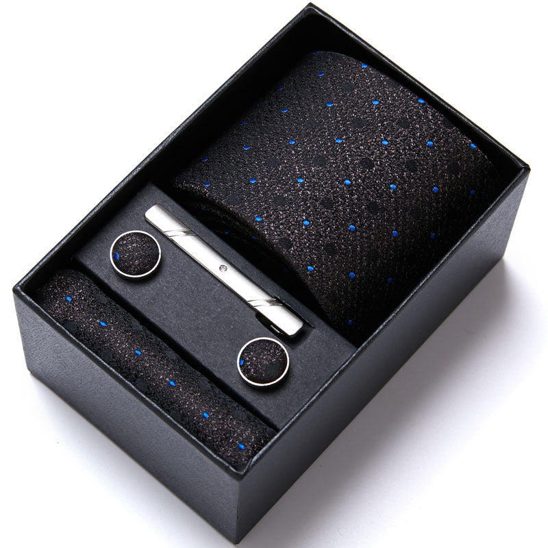 Four-piece Tie Set - Summer New Style - Business Suit Tie for Men - Wedding - Rayon - Includes Tie , Scarf , Cufflinks , Tie Clip