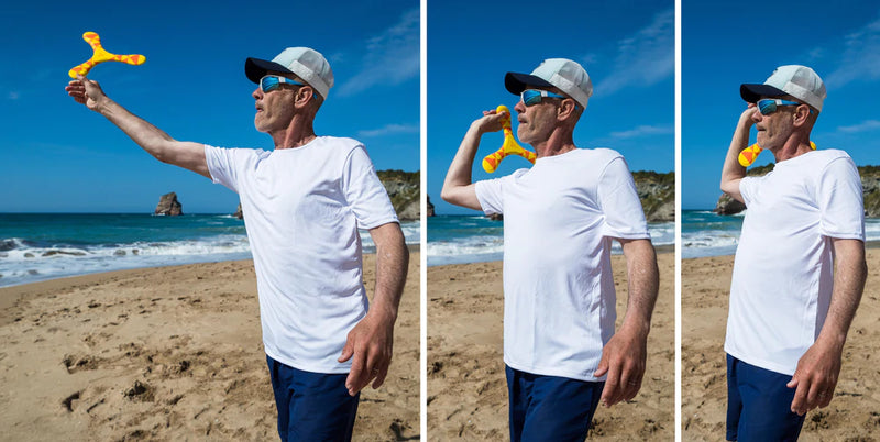 Frisbee - Boomerang Soft Right-Handed - Learning to Throw a Boomerang For Throwing Without Wind - Training Required for Perfecting the Movement