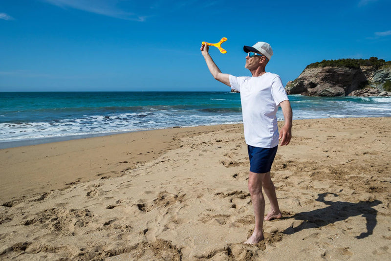 Frisbee - Boomerang Soft Right-Handed - Learning to Throw a Boomerang For Throwing Without Wind - Training Required for Perfecting the Movement