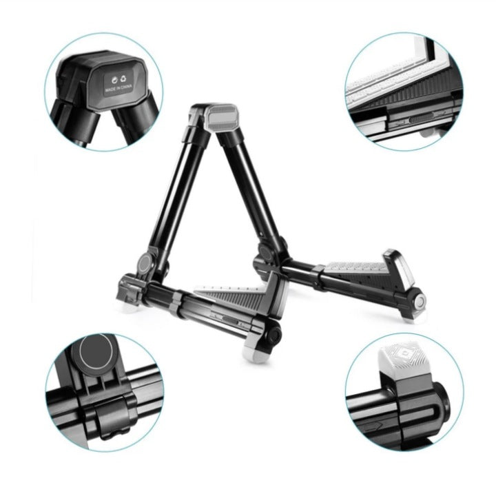 Ukulele Stand - Aluminum Alloy Stand Folding Portable Stand for Ukulele & Mandolin & Violin