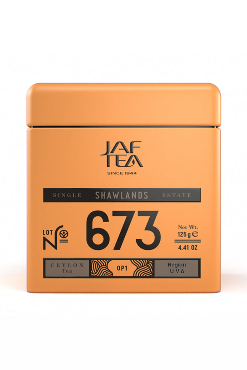 JAF TEA - Single Estate - Shawlands - Whole Leaf Black Tea - 90g Metal Tin