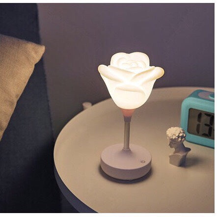 Rose Night Lights - Touch Control Lamp Led Night Light - Bedroom Lights Table Lamp Bedside Heart-Shaped Night Light Gift - for Valentine&