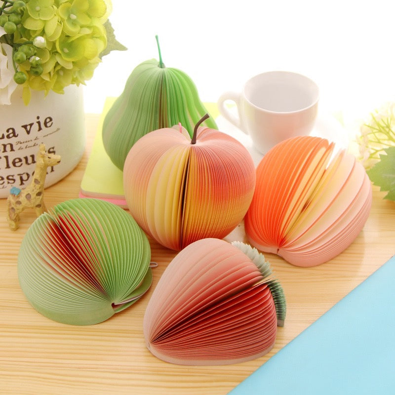 Creative DIY Memo Pad Sticky Notes - Various Fruit Style - Decoration On The Table