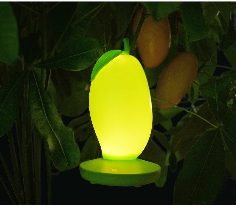 Mango Silicone Night Light -Touch Control  Lamp Led Night Light - Bedroom Lights Table Lamp Bedside  Night Light Gift - for  Birthday