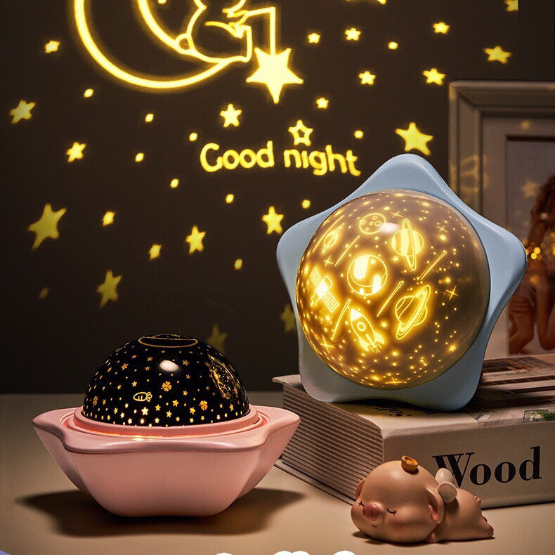 Star Night Light - 360 Rotating Universe Sky Projector Lamp -  For Kids Bedroom Home Decor - 6 Pattern