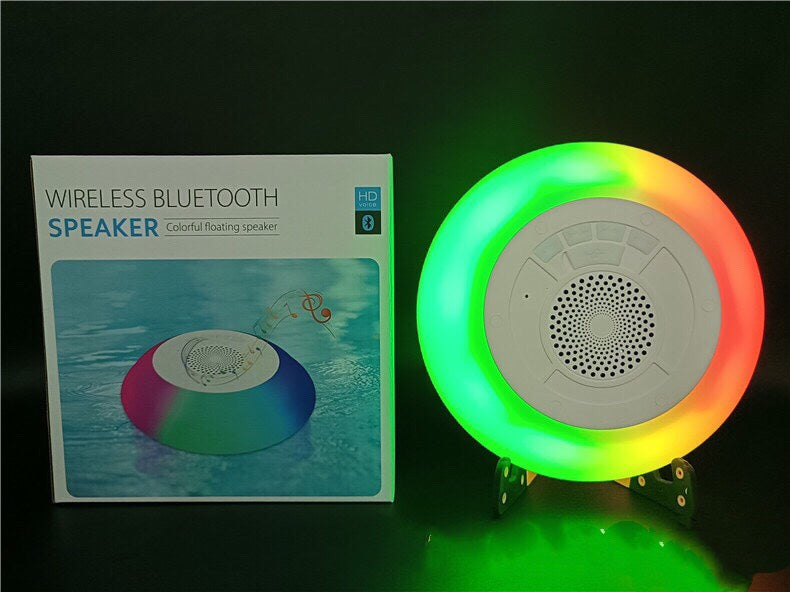 Portable Floating Waterproof Multi-Light Speaker - with Call Functionality for Swimming Pool Party Patio Outdoor Backyard Multicolor