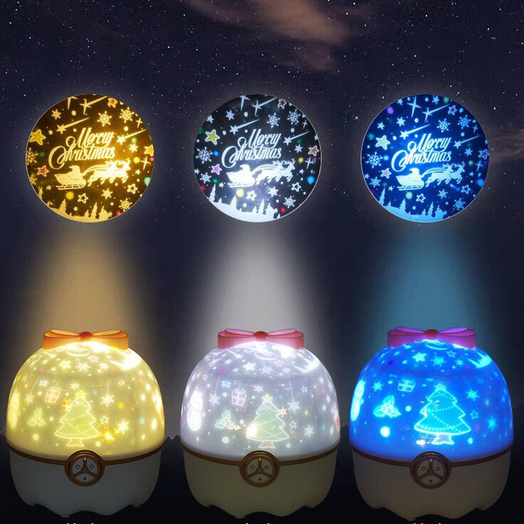 Starry Night Light - Musical 360 Rotating Universe Sky Projector Lamp -  for Kids Bedroom Home Decor - 8 Pattern