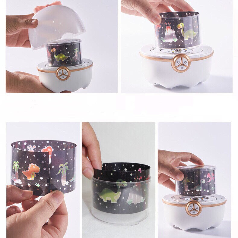 Starry Night Light - Musical 360 Rotating Universe Sky Projector Lamp -  for Kids Bedroom Home Decor - 8 Pattern