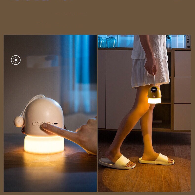 Portable Clock Starry Sky Projection Night Light - For Kids Bedroom Home Decor - 6 Pattern