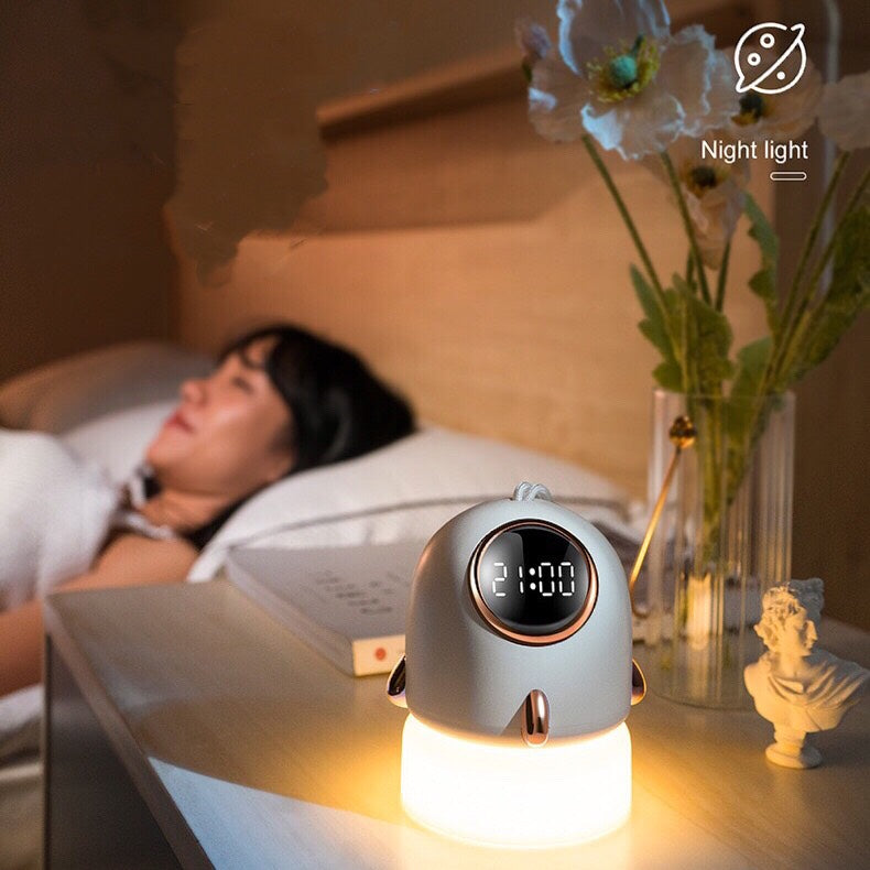 Portable Clock Starry Sky Projection Night Light - For Kids Bedroom Home Decor - 6 Pattern