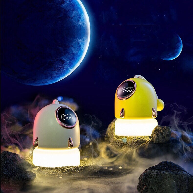 Portable Clock Starry Sky Projection Night Light - For Kids Bedroom Home Decor - 6 Pattern