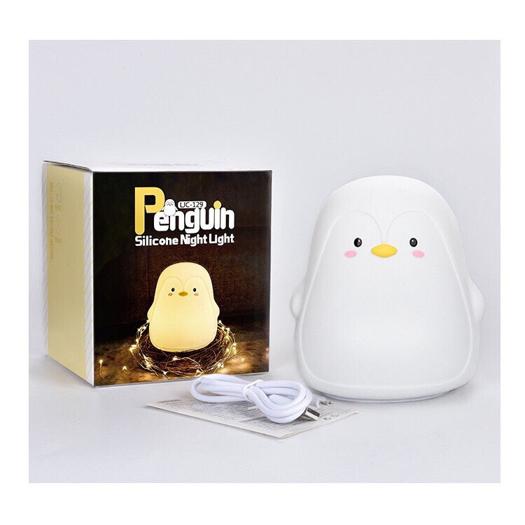 Penguin Silicone Night Light - Led Night Light with Color Changing - Baby Nightlights for Home&Bedroom