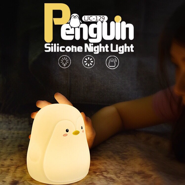 Penguin Silicone Night Light - Led Night Light with Color Changing - Baby Nightlights for Home&Bedroom