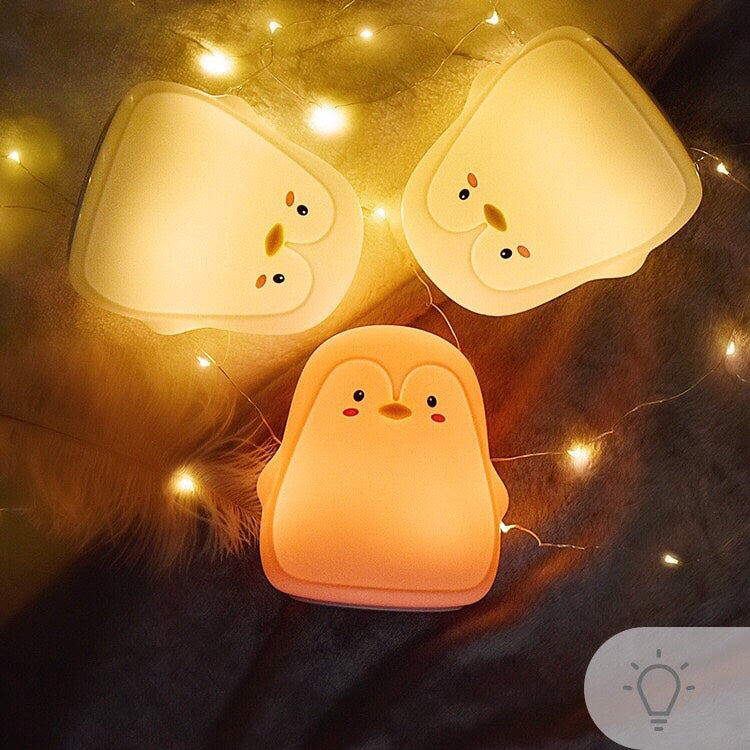 Penguin Silicone Night Light - Led Night Light with Color Changing - Baby Nightlights for Home&Bedroom