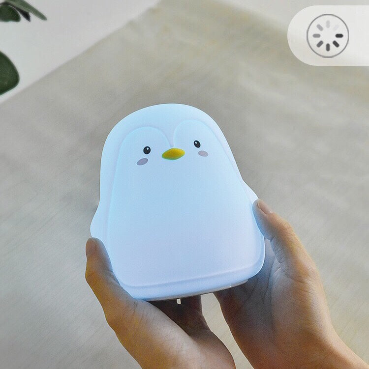 Penguin Silicone Night Light - Led Night Light with Color Changing - Baby Nightlights for Home&Bedroom