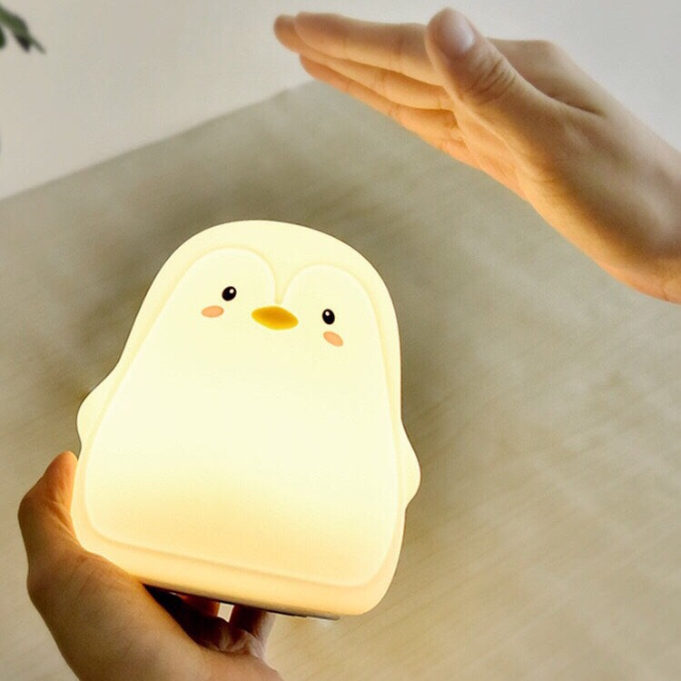 Penguin Silicone Night Light - Led Night Light with Color Changing - Baby Nightlights for Home&Bedroom