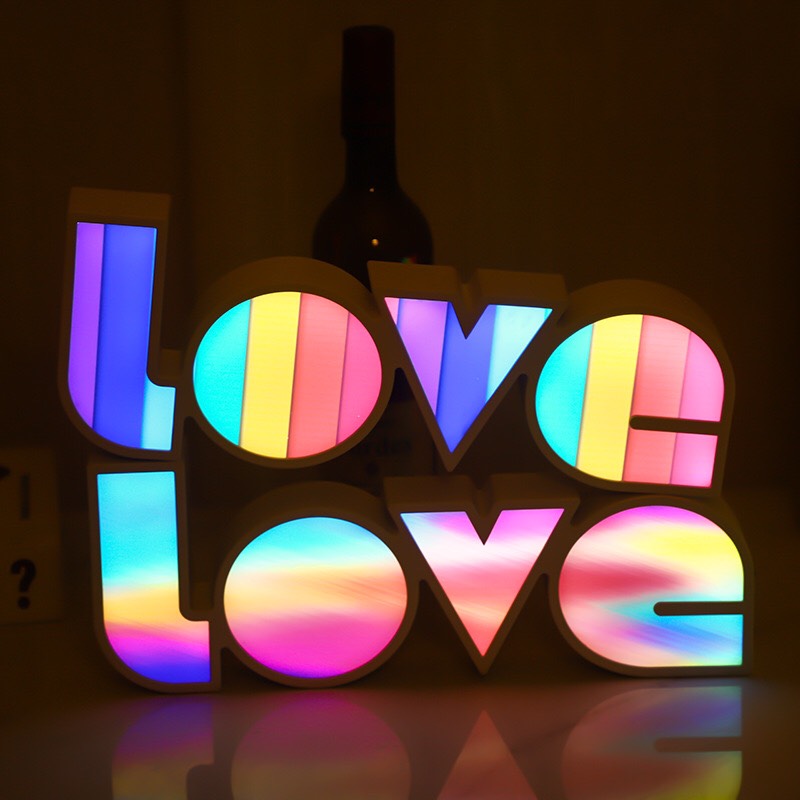 LED Letter Light Box - LOVE Modeling Light - Wedding Valentine&