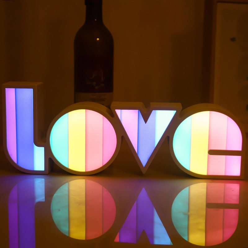 LED Letter Light Box - LOVE Modeling Light - Wedding Valentine&