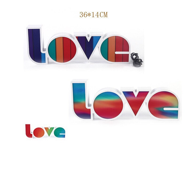 LED Letter Light Box - LOVE Modeling Light - Wedding Valentine&