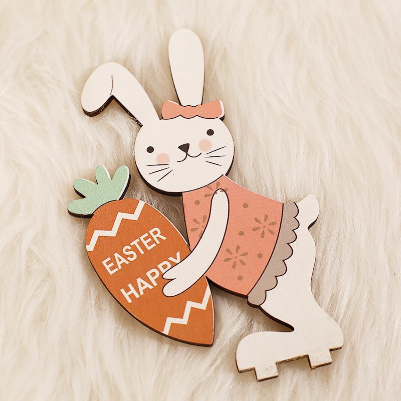 Easter Products - Easter Decorations - Easter Wooden Bunny  Ornament