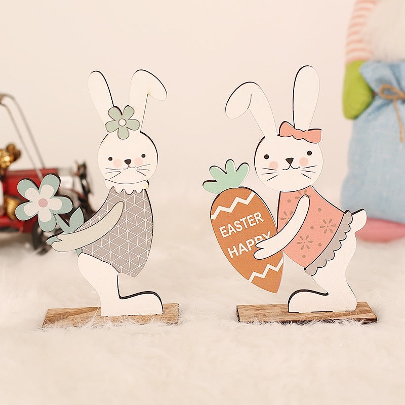 Easter Products - Easter Decorations - Easter Wooden Bunny  Ornament