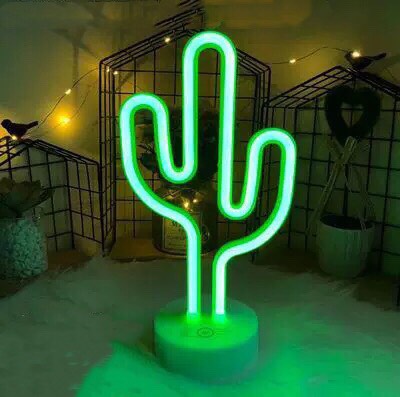 Cactus - Neon Night Light - Sign Wall Art Sign Night Lamp - Xmas Birthday Gift - Wedding Party Wall Hanging Neon Lamp Home Decor