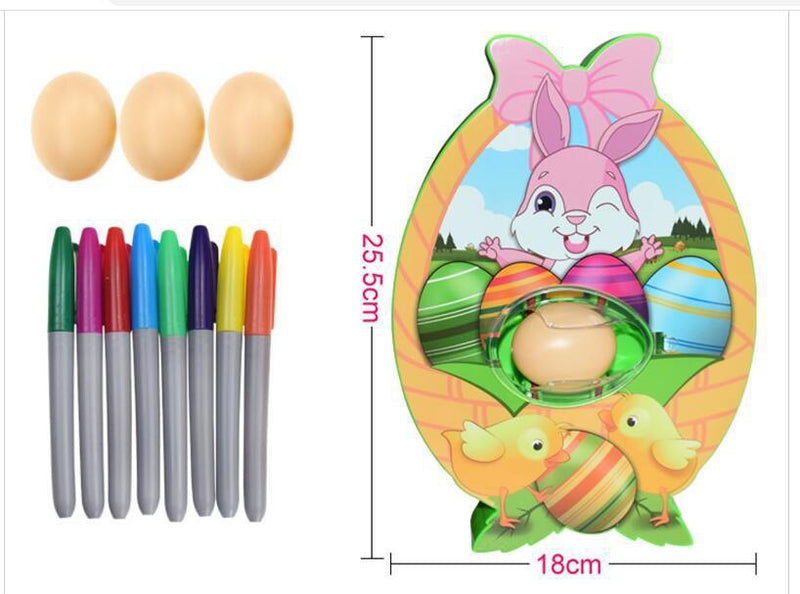 Electric Easter Toy Kit - Bunny DIY Egg Decorating Machine - Drawing On The Real Egg