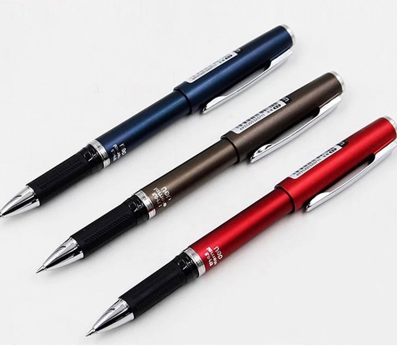 1 Piece Business Office Signature Pen - 0.5 mm Black Gel Ink Pen - Student Exam Black Water Pen