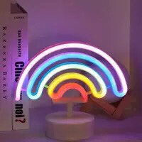 Rainbow - Neon Night Light - Sign Wall Art Sign Night Lamp - Xmas Birthday Gift - Wedding Party Wall Hanging Neon Lamp Home Decor