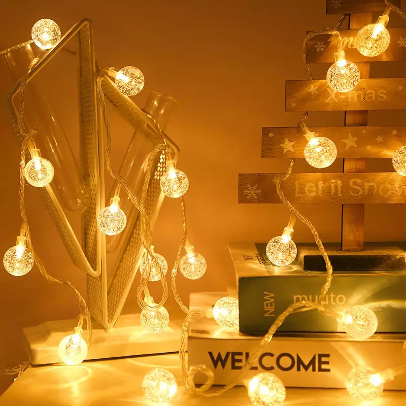 Bubble Ball String Lights - EU Plug - For Indoor Outdoor Wedding Party  Festival Decoration