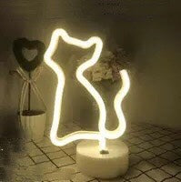 Cat - Neon Night Light - Sign Wall Art Sign Night Lamp - Xmas Birthday Gift - Wedding Party Wall Hanging Neon Lamp Home Decor