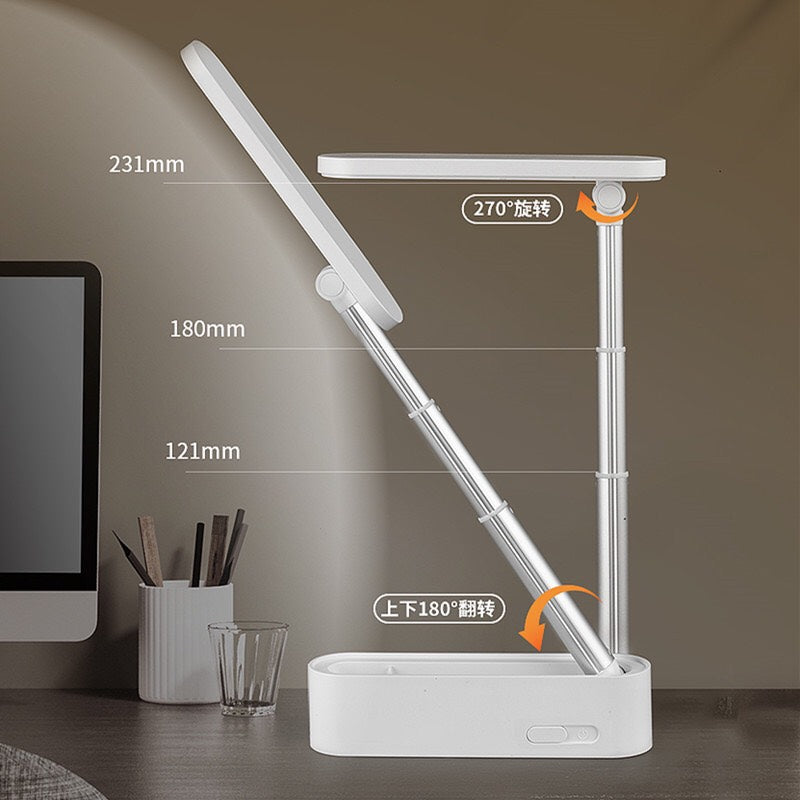 LED Desk Lamp - Eye-Protecting Table Lamps with Night Light - Touch Control for Home Office Bedroom