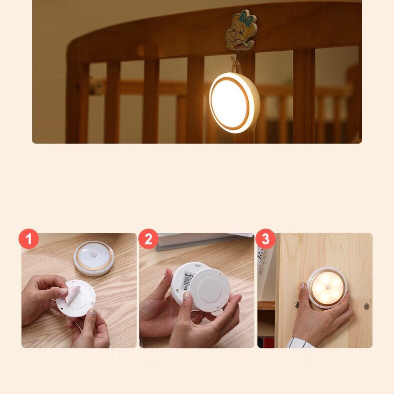 Leds Human Body Induction Light - Home Use - Baby Lovely Sleeping -  Night Lamp Bedroom - Wardrobe Stairs - Rechargeable Motion Sensing Light