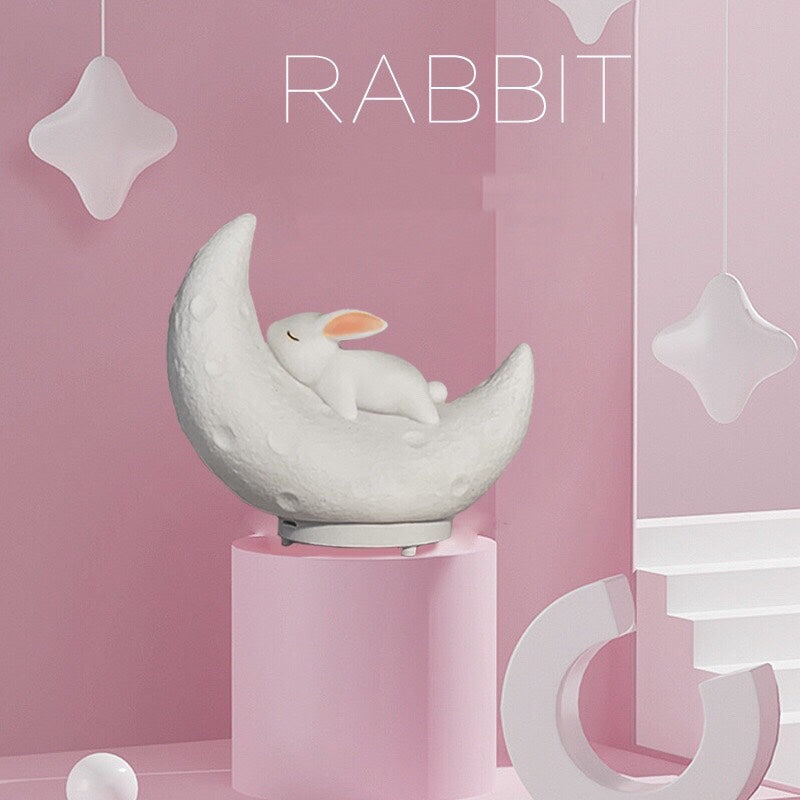 Pat And Pat Light Bluetooth Speaker - Cute Rabbit Shape Support TF Card For Desktop