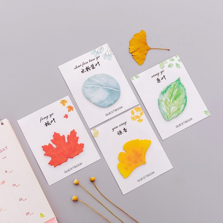 1 PC Fresh Leaves Memo Pad - Creative Sticky Notes