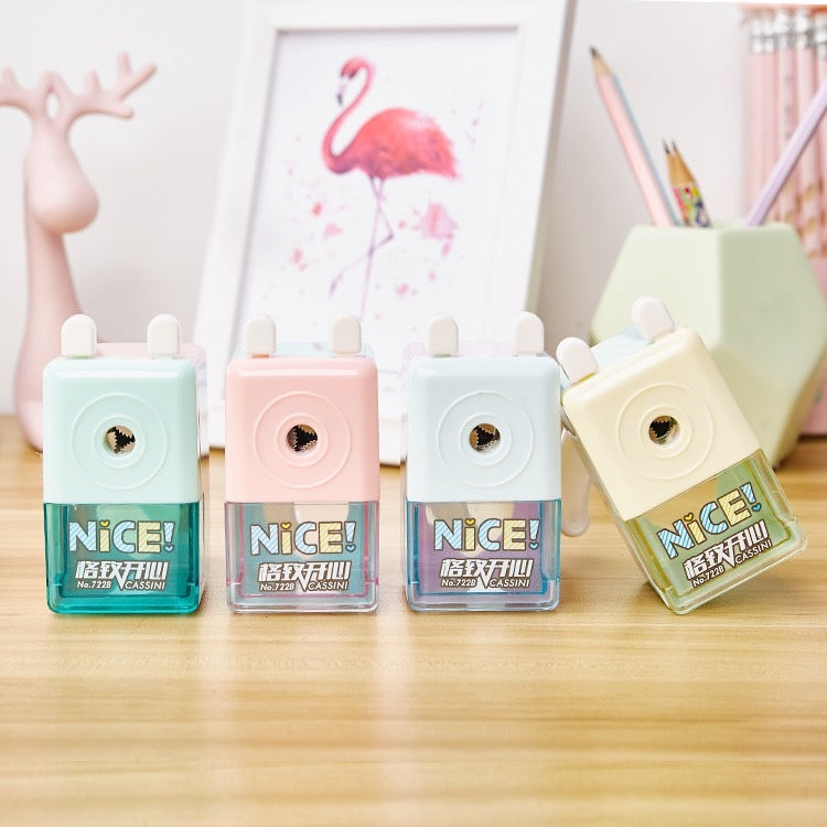 1 PC Cute Cartoon Mechanical Pencil Sharpener - Creative Stationery School Office Supplies