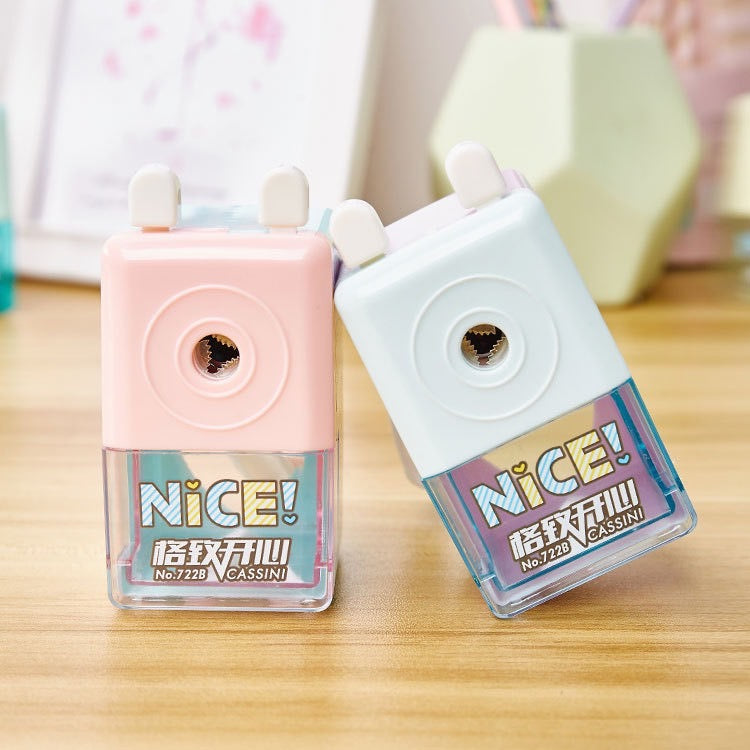 1 PC Cute Cartoon Mechanical Pencil Sharpener - Creative Stationery School Office Supplies