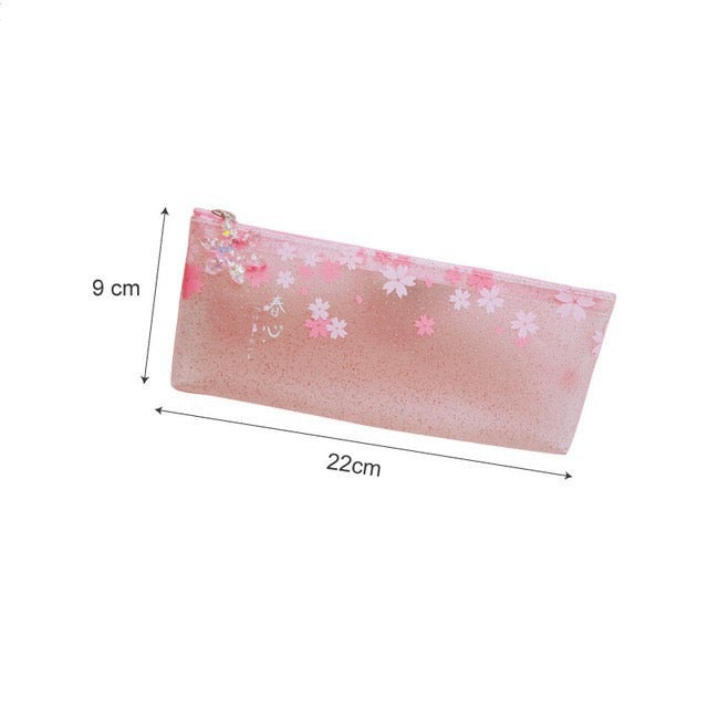 1 PC Cherry Pencil Case Random Color - Creative  Pencil Case - Student Storage Stationery Bag