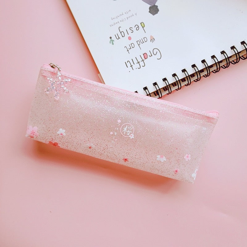 1 PC Cherry Pencil Case Random Color - Creative  Pencil Case - Student Storage Stationery Bag