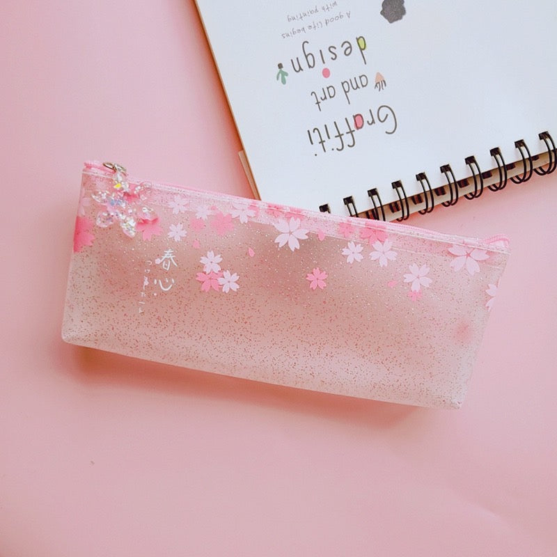 1 PC Cherry Pencil Case Random Color - Creative  Pencil Case - Student Storage Stationery Bag