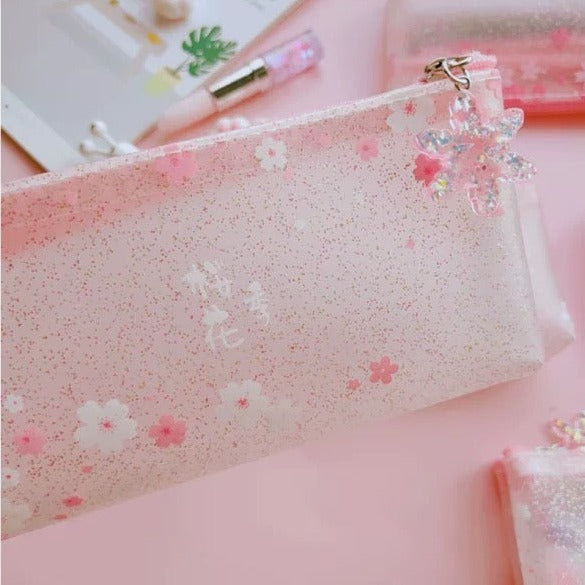 1 PC Cherry Pencil Case Random Color - Creative  Pencil Case - Student Storage Stationery Bag