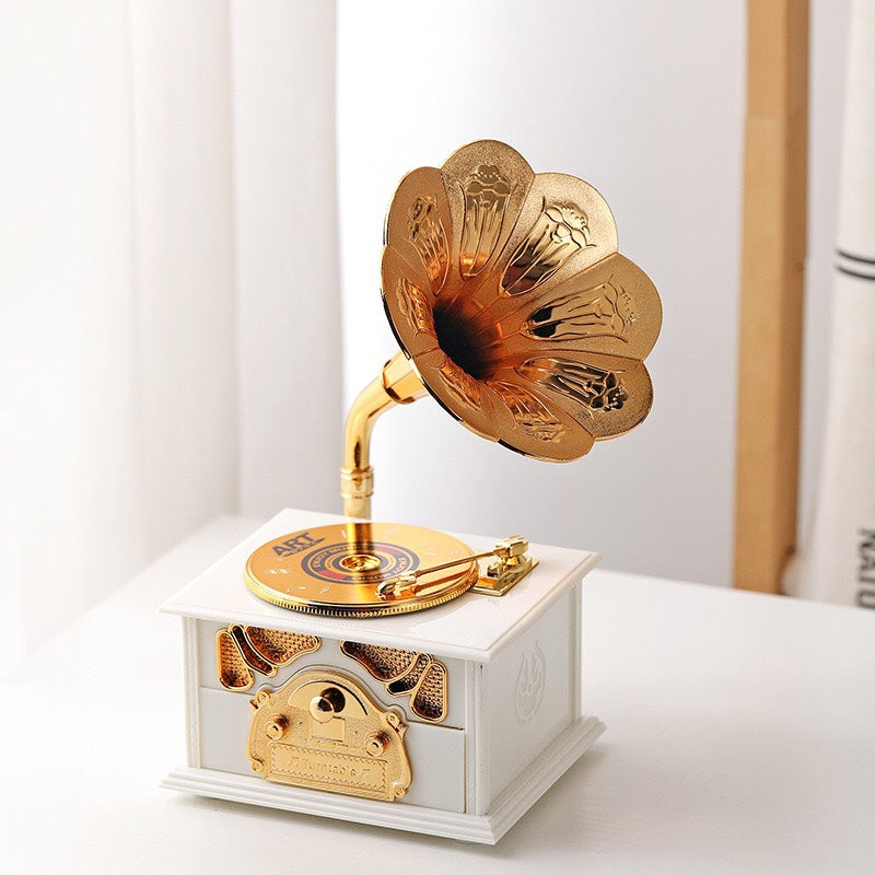 Gramophone Music Box - Classical Gramophone  - Jewelry Box - Home Decoration