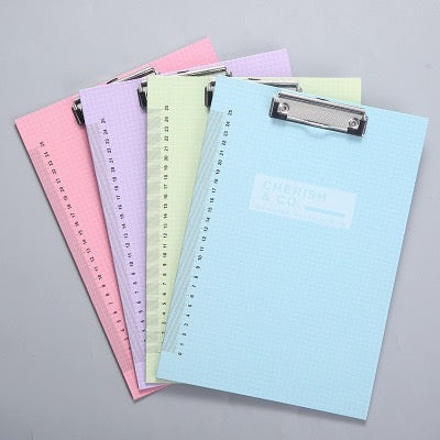 A4 Clipboard File Folder Clip Hard Paper Writing Sheet Pad Memo Clip Board - Office Accessories Stationery School Supplies