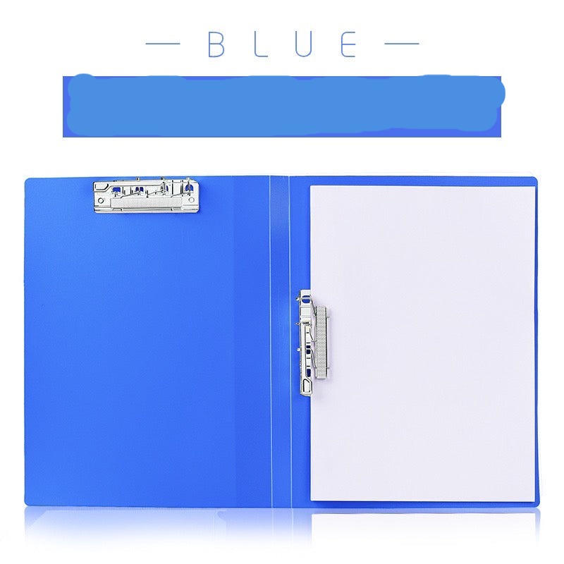 1 PC A4 Manager File Folder Organizer Double Clips Test Paper Storage Folder - School Writing Pad Clipboard Office Supplies Stationery