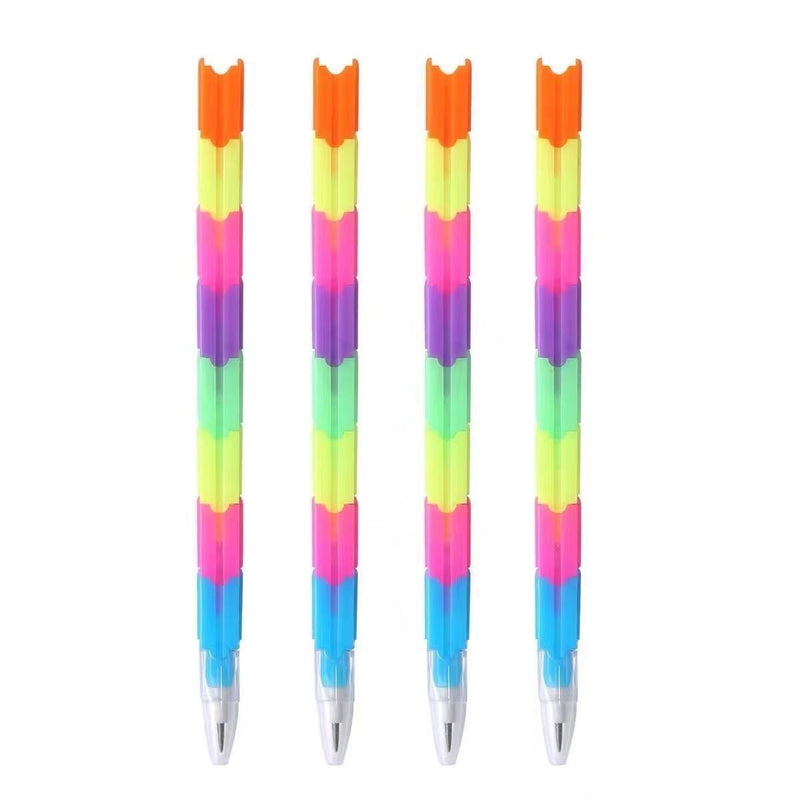 1 PC Building Blocks Pencil - Cute Toy Bricks Pencils Student Stationery Cartoon Pencil Section Pencils